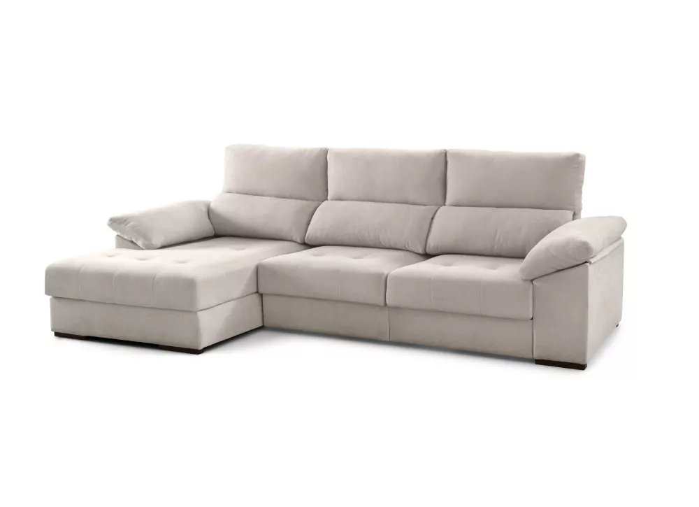 Sofá chaise longue com assentos deslizantes ZIP Sofá chaise longue com assentos deslizantes ZIP