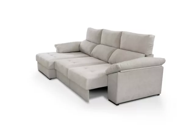Sofá chaise longue com assentos deslizantes ZIP Sofá chaise longue com assentos deslizantes ZIP