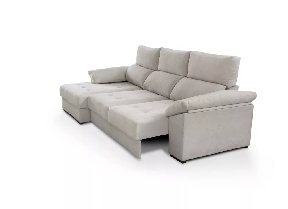 Sofá chaise longue com assentos deslizantes ZIP Sofá chaise longue com assentos deslizantes ZIP