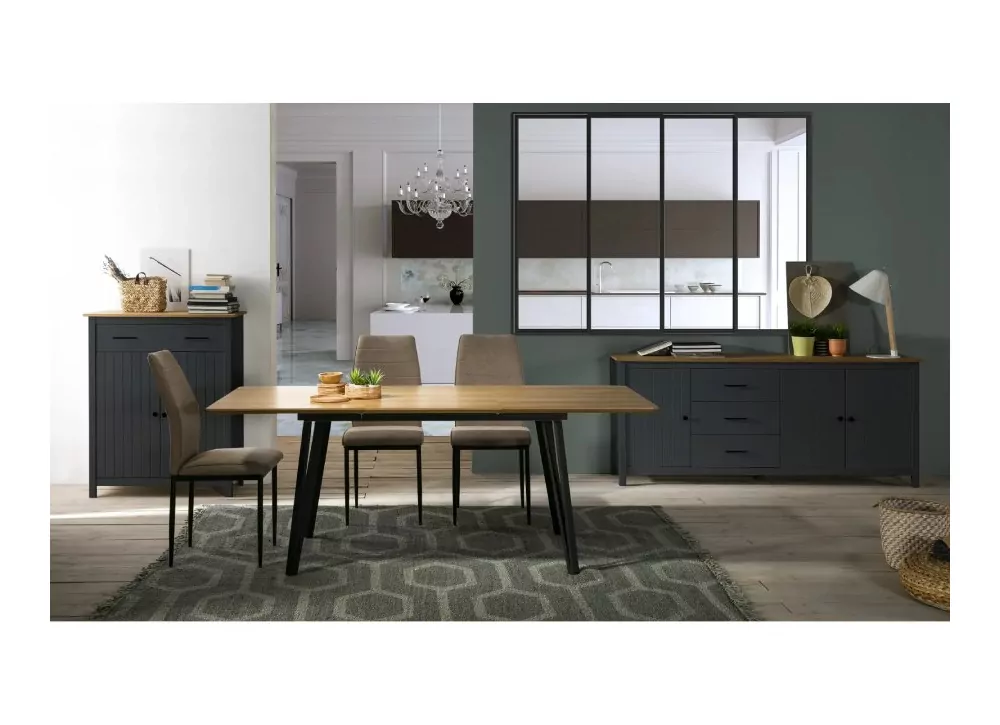 Aparador alto 2 puertas y 1 cajón RANDA Aparador alto 2 puertas y 1 cajón RANDA