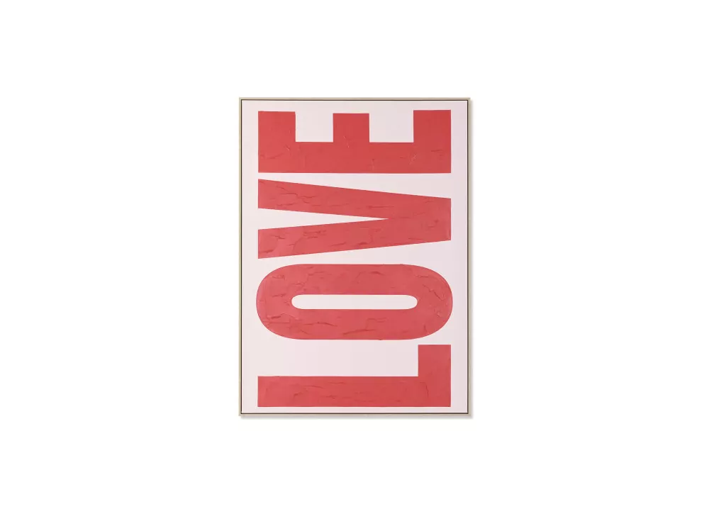 Quadro lona vermelho AMOR Quadro lona vermelho AMOR
