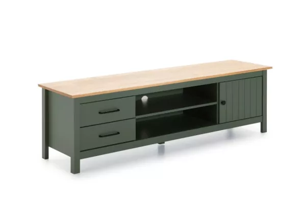 Mueble de tv verde oscuro RANDA Mueble de tv verde oscuro RANDA