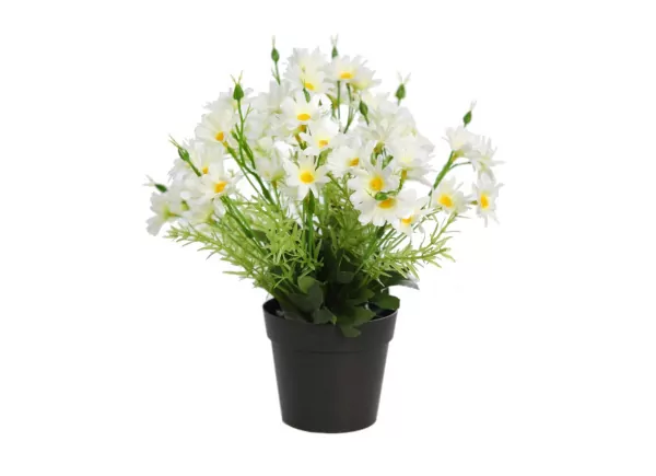 Maceta margaritas artificiales SERENO Maceta margaritas artificiales SERENO