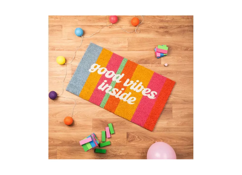 Capacho multicolor GOOD VIBES Capacho multicolor GOOD VIBES