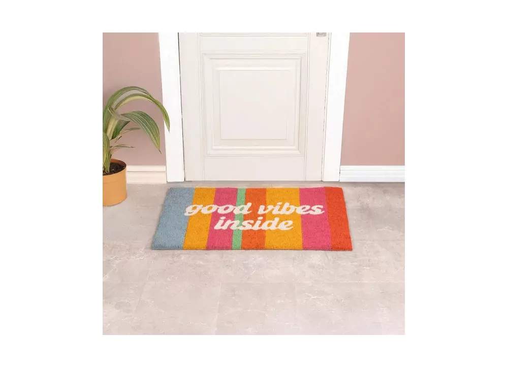 Felpudo multicolor GOOD VIBES Felpudo multicolor GOOD VIBES