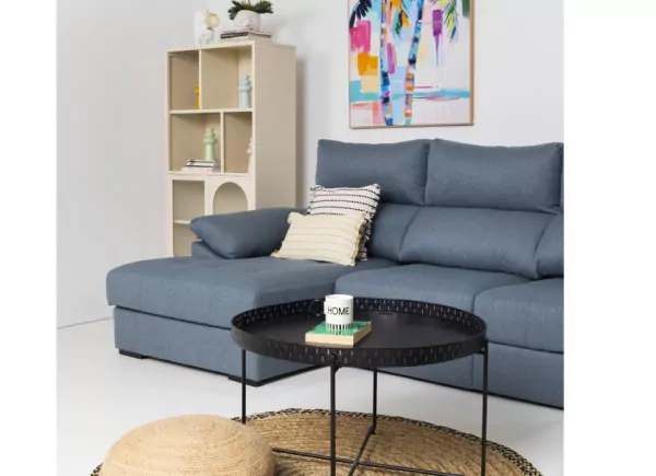 Sofá chaise longue com assentos deslizantes ZIP Sofá chaise longue com assentos deslizantes ZIP