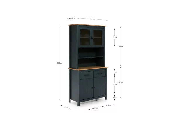 Buffet con armario y cajones RANDA