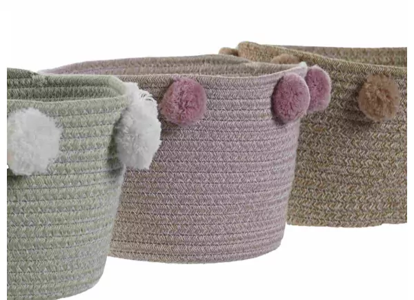 Cesta con pompones TEKA Cesta con pompones TEKA
