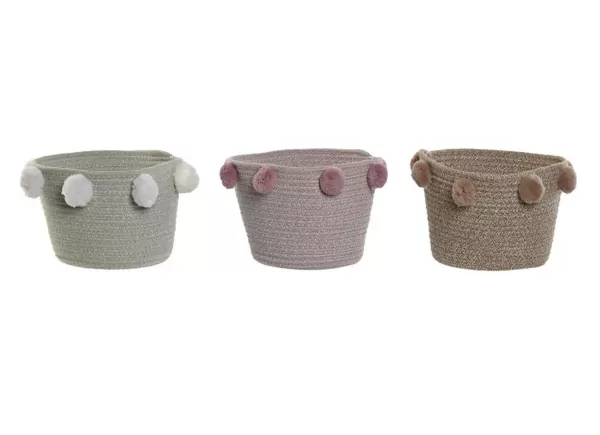 Cesta con pompones TEKA Cesta con pompones TEKA
