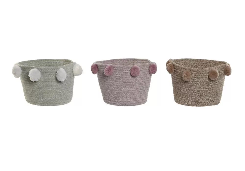 Cesta con pompones TEKA Cesta con pompones TEKA