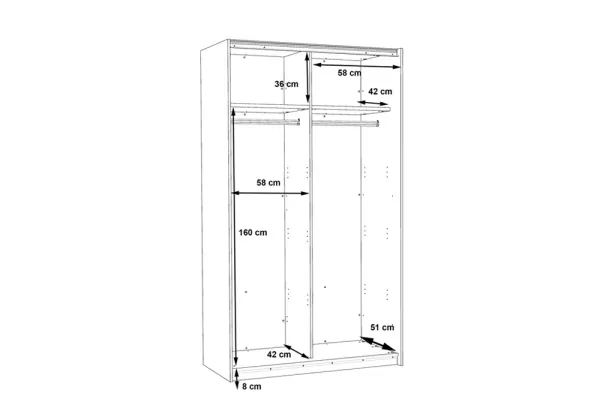 Armario de puertas correderas OLSON