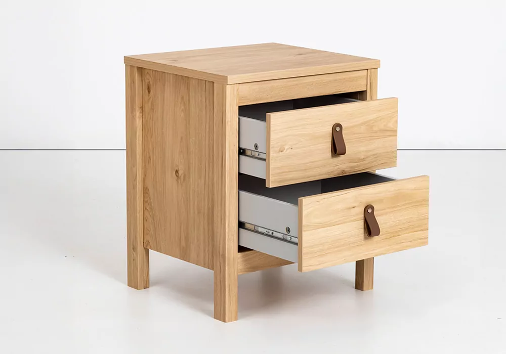 Mesita de noche 2 cajones LILLA Mesita de noche 2 cajones LILLA