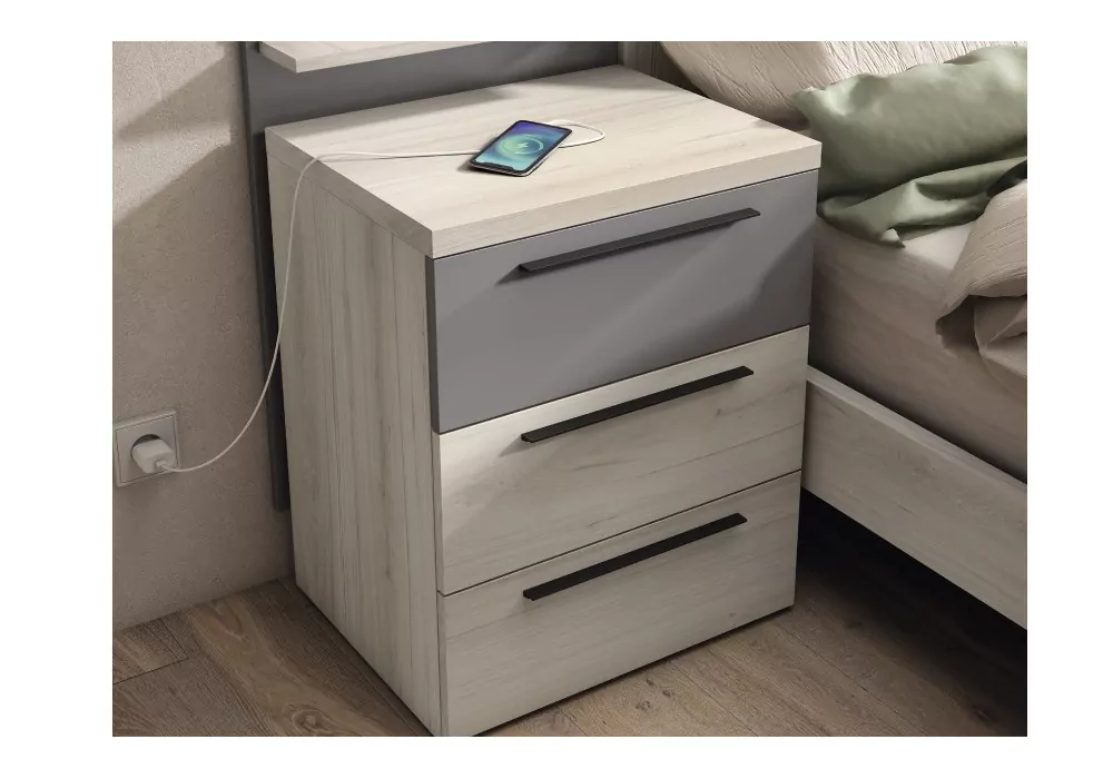 Mesita de 3 cajones ORLANDO