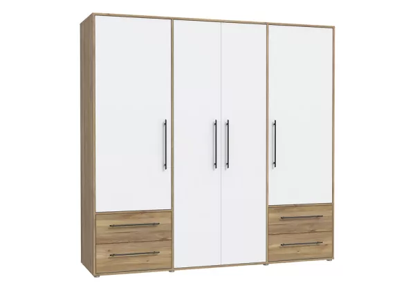 Roupeiro com 4 portas e 4 gavetas PRIMAVERA