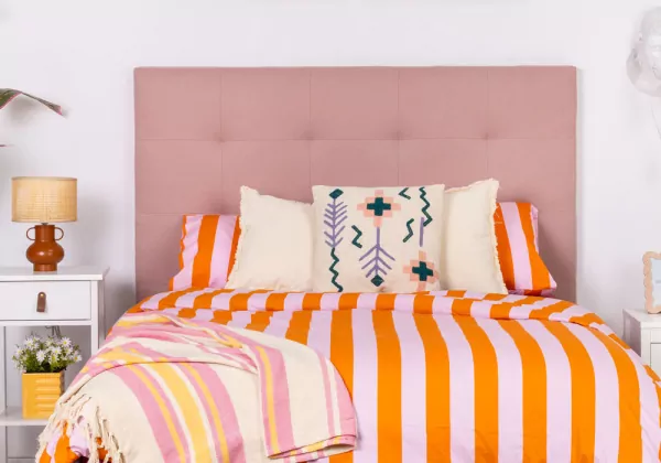 Cabecero de tela capitoné RAWI