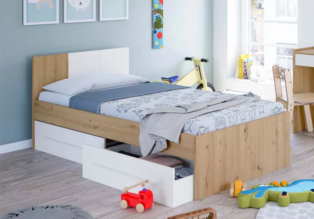 CAMA NIDO CON DOS CAJONES IXEIA CAMA NIDO CON DOS CAJONES IXEIA