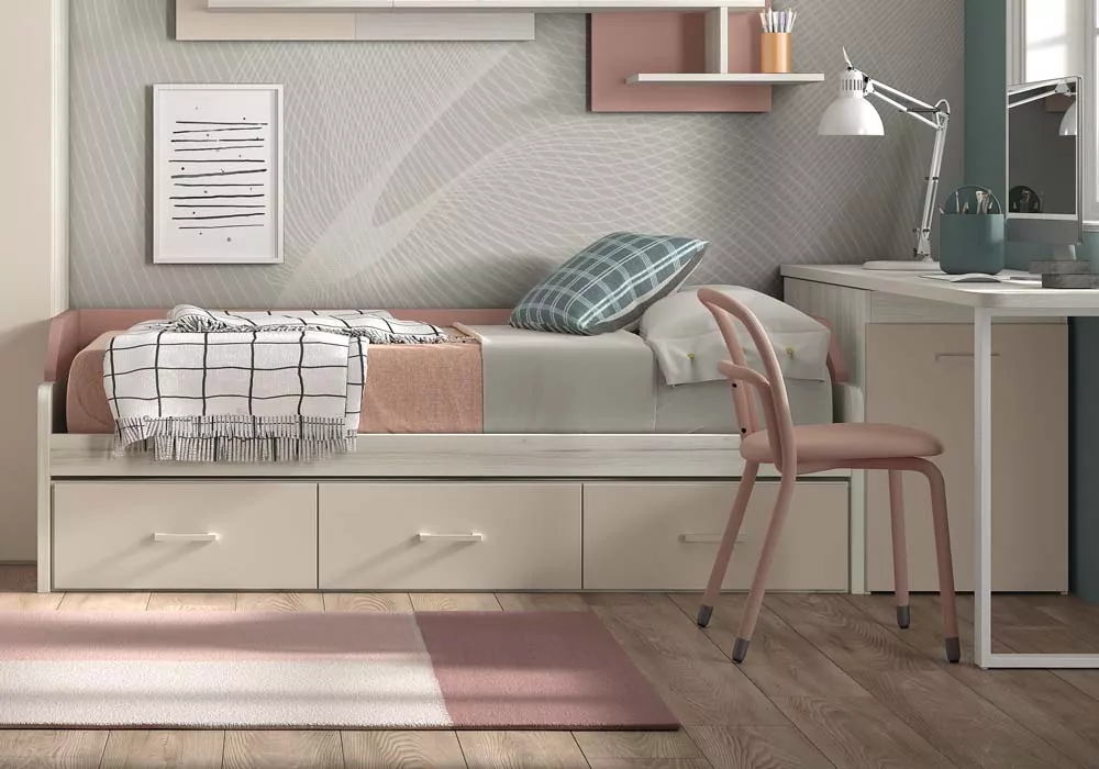 Cama nido de 90 ó 105 con tres cajones corban PLUS Cama nido de 90 ó 105 con tres cajones corban PLUS