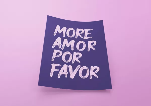 Lámina decorativa MORE AMOR