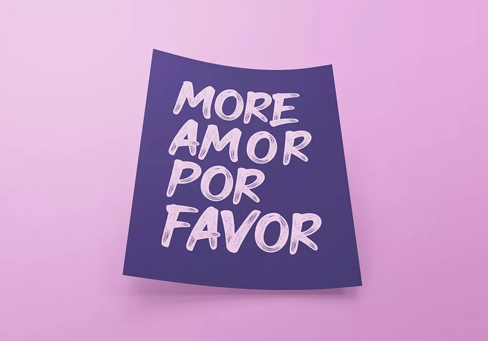 Lámina decorativa MORE AMOR