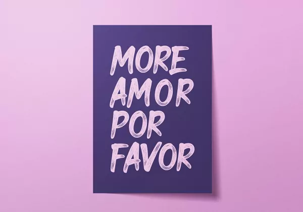 Lámina decorativa MORE AMOR