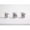Taza divertida blanca con letras negras CRACK Taza divertida blanca con letras negras CRACK