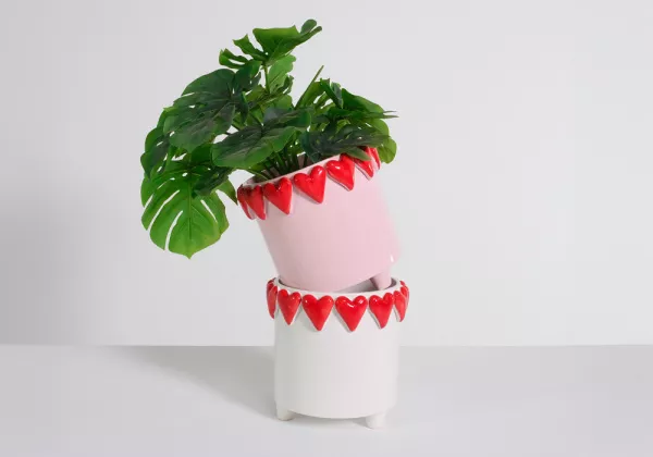 Coração de coração Macetero Coração de coração Macetero