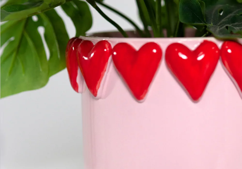 Coração de coração Macetero Coração de coração Macetero