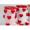 Macetero en forma de bota corazones RED Macetero en forma de bota corazones RED