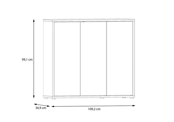 Zapatero 3 puertas y 8 baldas BLOOM