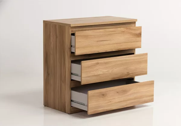 Conforto 3 gavetas de faia e Rattan CALABRIA Conforto 3 gavetas de faia e Rattan CALABRIA