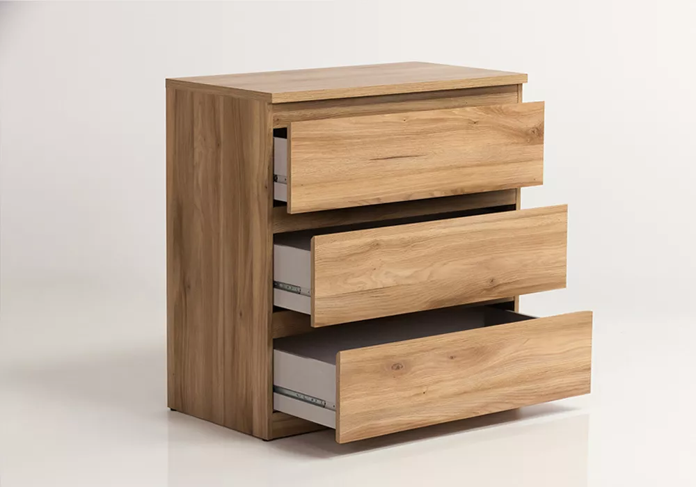 Conforto 3 gavetas de faia e Rattan CALABRIA Conforto 3 gavetas de faia e Rattan CALABRIA