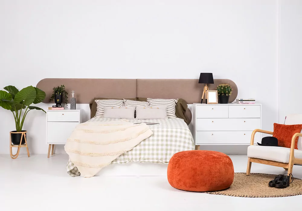 cópia da cabeceira para cama de 135 ou 150 faia e Ratán Calabria cópia da cabeceira para cama de 135 ou 150 faia e Ratán Calabria