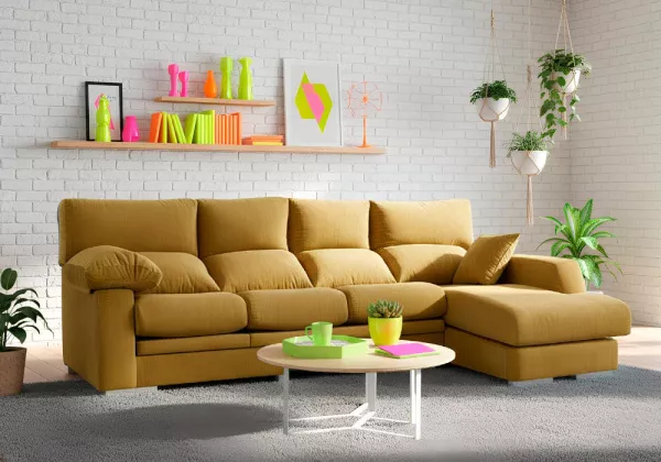 Sofá con chaise longue NEW TEXAS Sofá con chaise longue NEW TEXAS