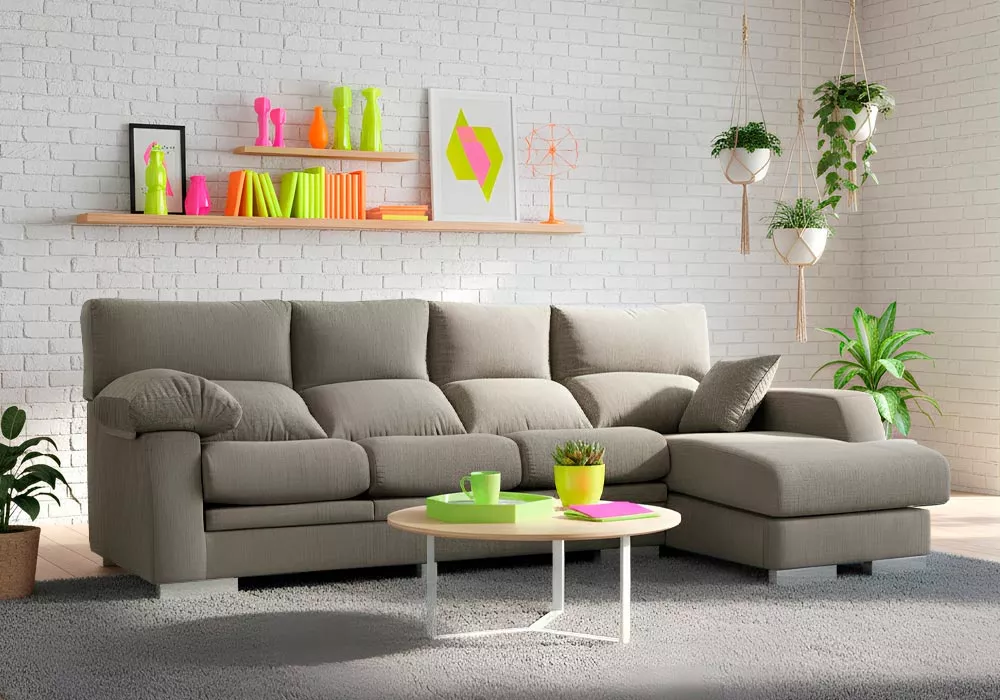 Sofá con chaise longue NEW TEXAS Sofá con chaise longue NEW TEXAS