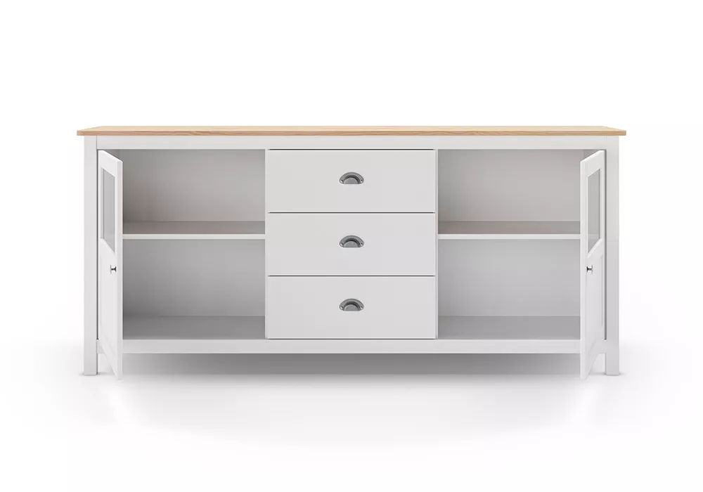 Aparador com 2 portas e 3 gavetas ROSETTE Aparador com 2 portas e 3 gavetas ROSETTE