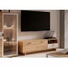 Mesa de TV com 2 gavetas e furos TAK Mesa de TV com 2 gavetas e furos TAK