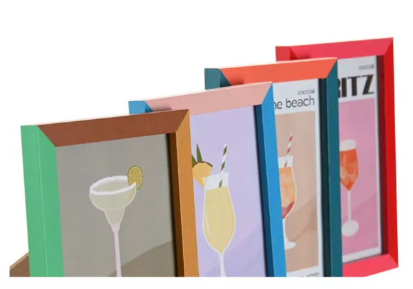 Moldura de foto com lâmina de cocktail Moldura de foto com lâmina de cocktail