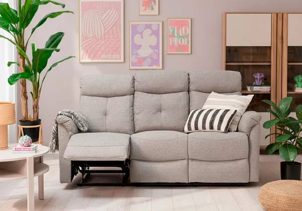 SOFÁ 3 LUGARES RELAX HAMER VINTAGE SOFÁ 3 LUGARES RELAX HAMER VINTAGE