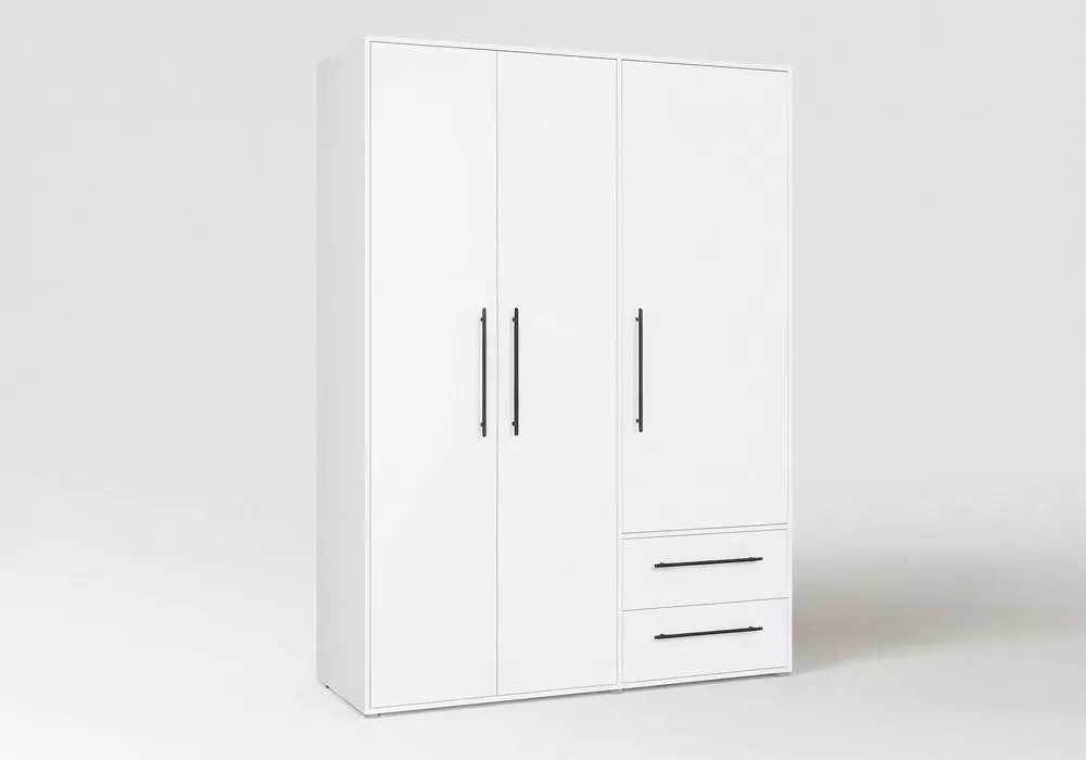 Armario 3 puertas batientes y 2 cajones PRIMAVERA