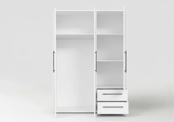 Armario 3 puertas batientes y 2 cajones PRIMAVERA