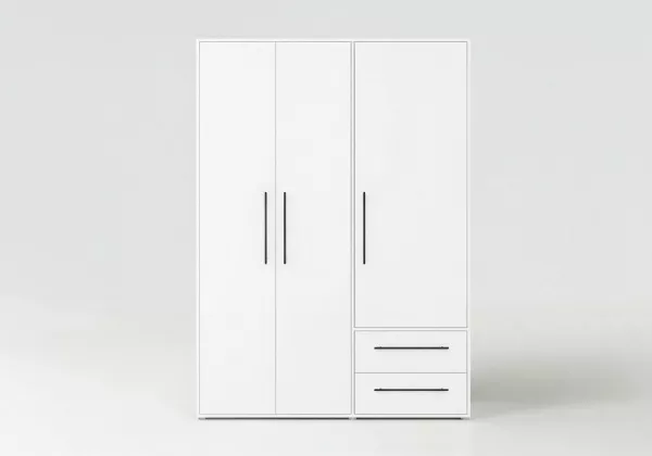 Armario 3 puertas batientes y 2 cajones PRIMAVERA