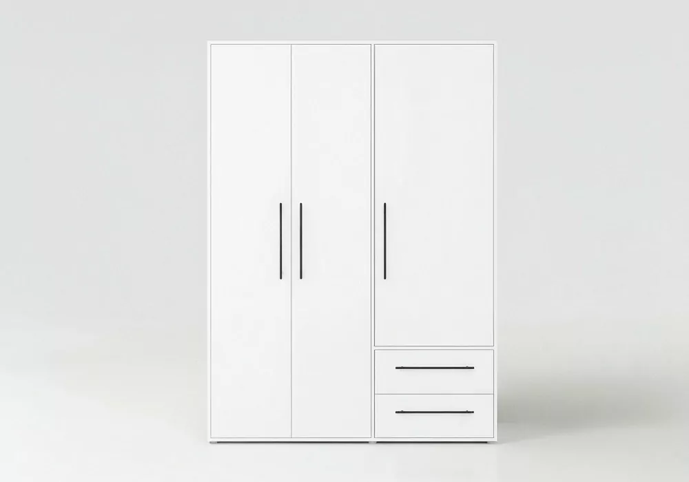 Armario 3 puertas batientes y 2 cajones PRIMAVERA