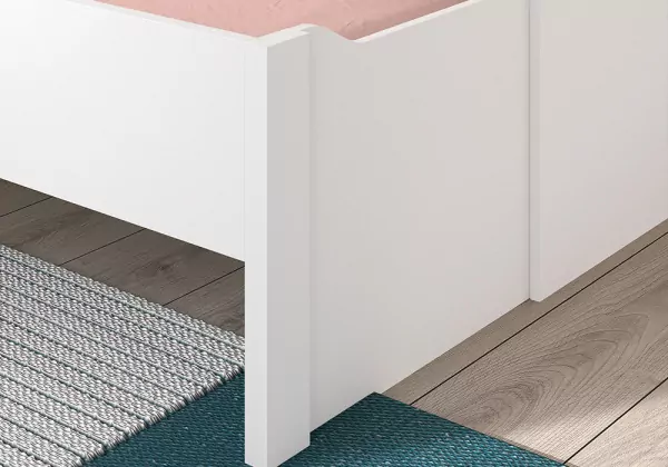 Cama compacta de 90 ou 105 com cama auxiliar oculta e 2 gavetas CORBAN PLUS