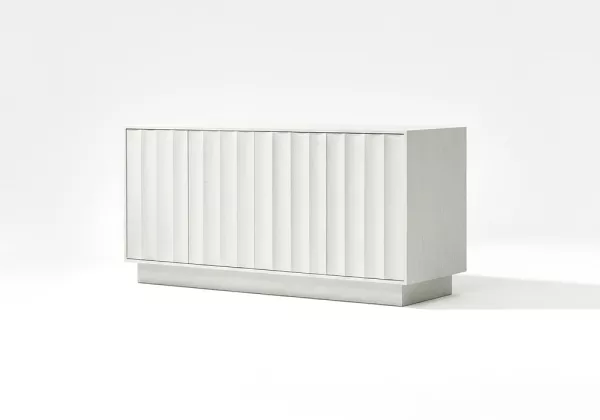 APARADOR BRANCO COM FRISOS