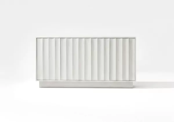 APARADOR BRANCO COM FRISOS