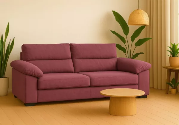 Sofá de 2 plazas deslizante y reclinable EVER