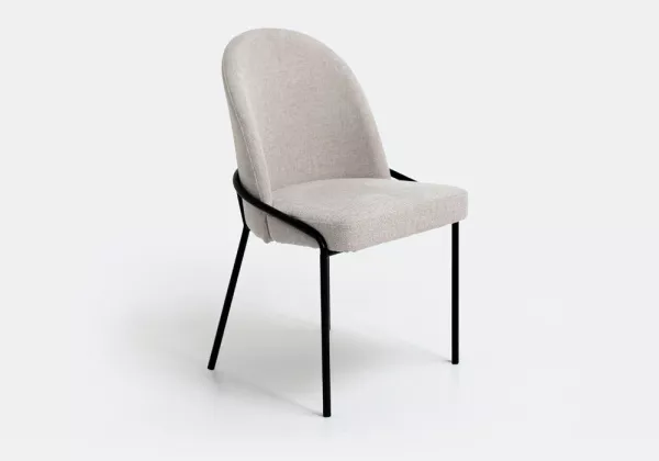 Silla de comedor gris SANA