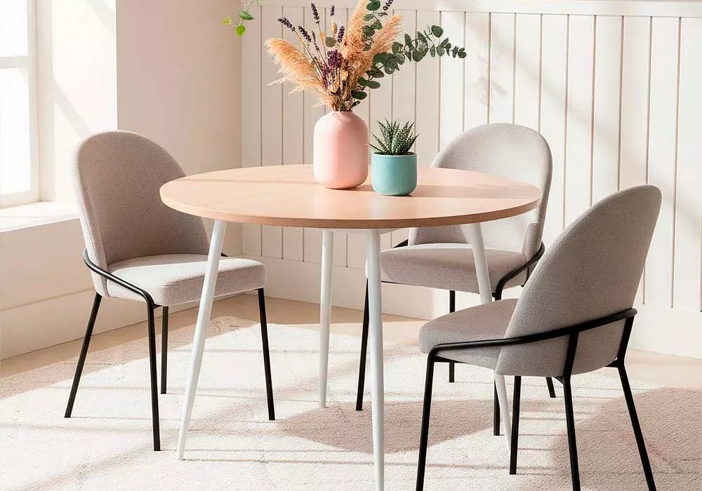 Silla de comedor gris SANA