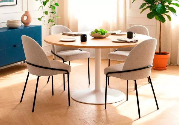 Silla de comedor gris SANA