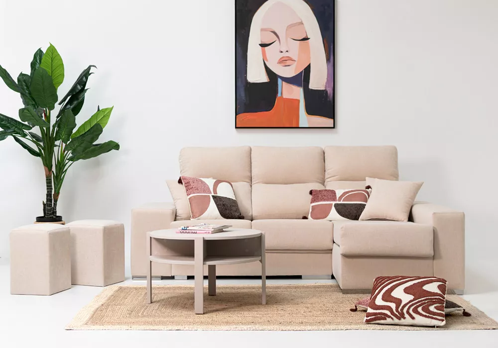 Chaiselongue color crudo FRIENDS